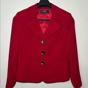 Women's Red Blazer Jacket